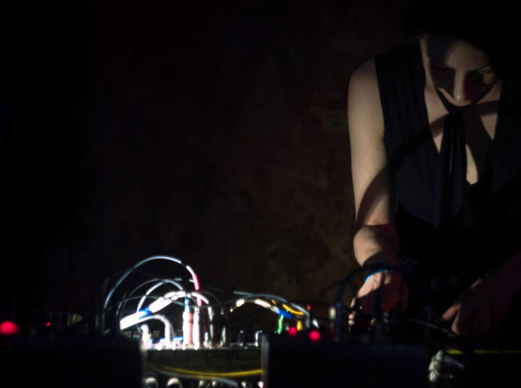 Antenes performing live at Apex Movement in Denver, Colorado for Great American Techno Festival 2015. Photo by Alena Dubavaya